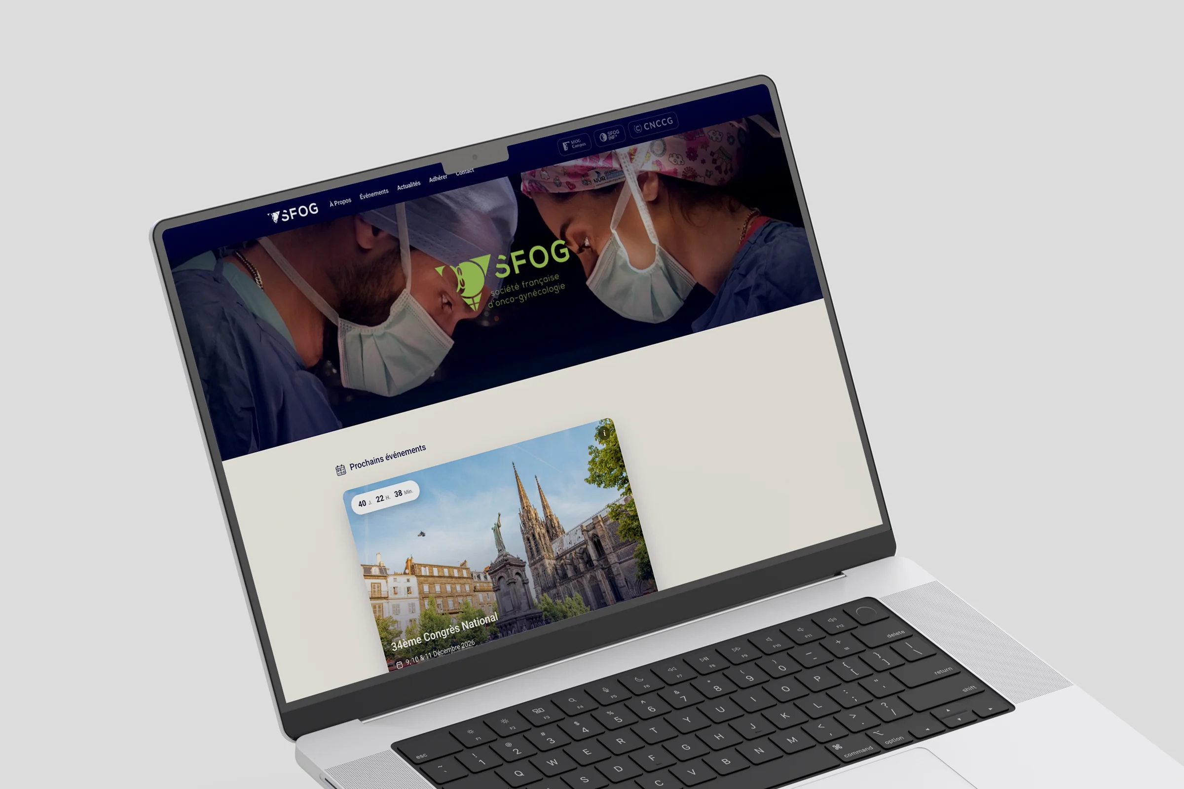 Page d'accueil du site REFCOR
